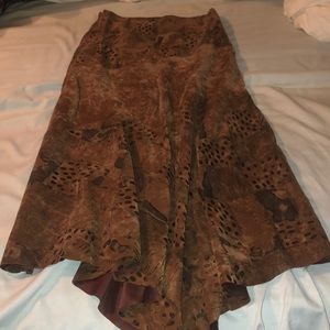Animal print skirt